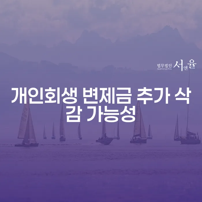 개인회생 변제금 추가 삭감 가능성: 어떻게 접근해야 할까요?