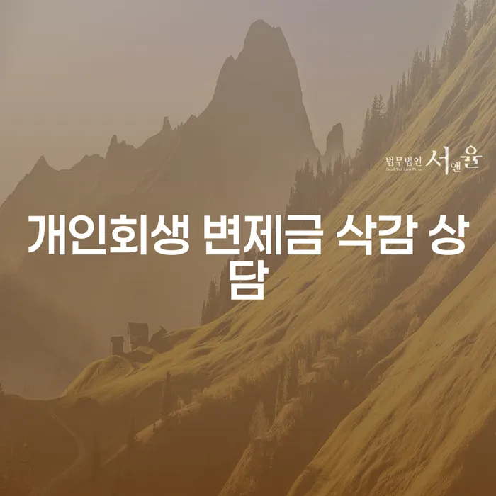 개인회생 변제금 삭감 상담, 어떻게 시작해야 할까요?